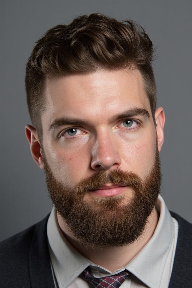 mature men s low maintenance stubble