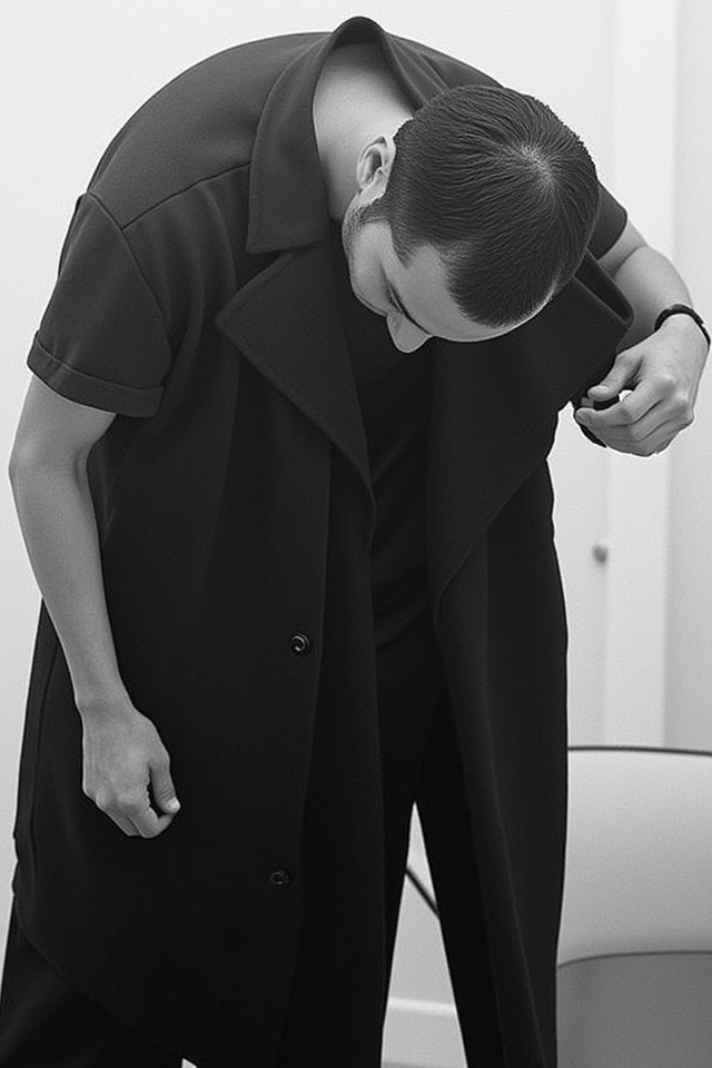 minimalist monochrome teen ensemble