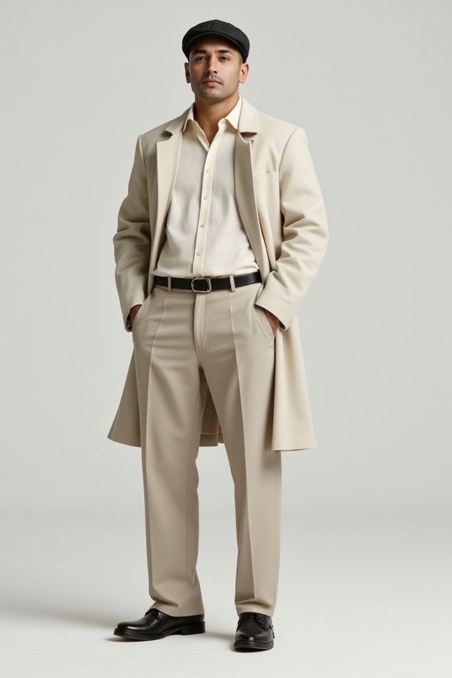 minimalist neutral tones outfit