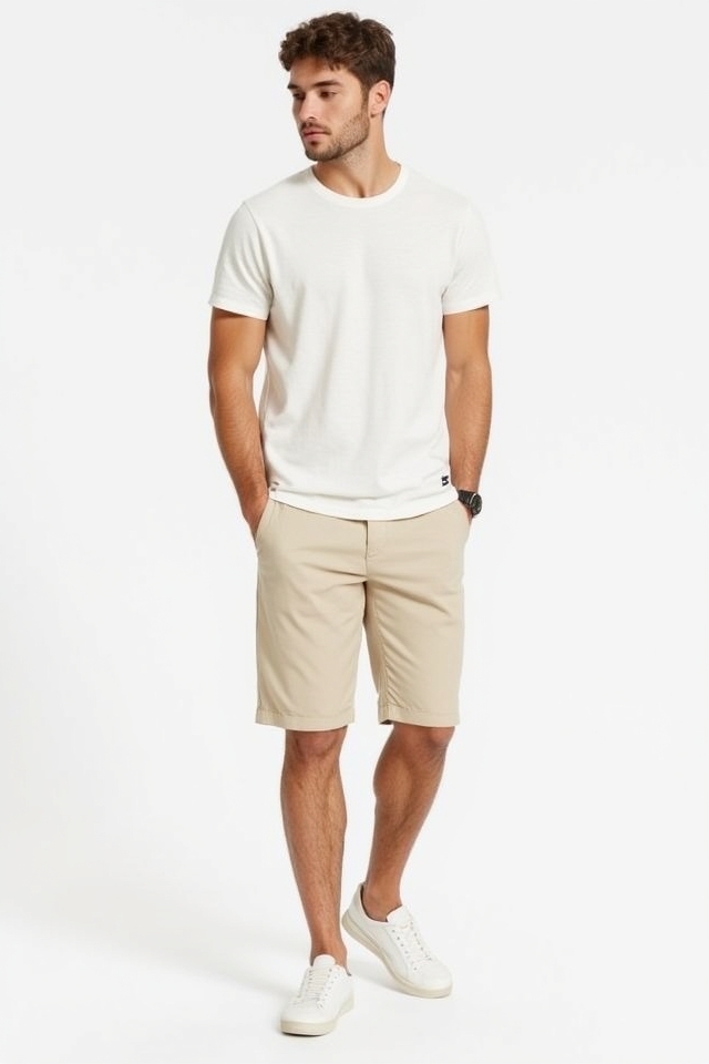 minimalist nude shorts summer