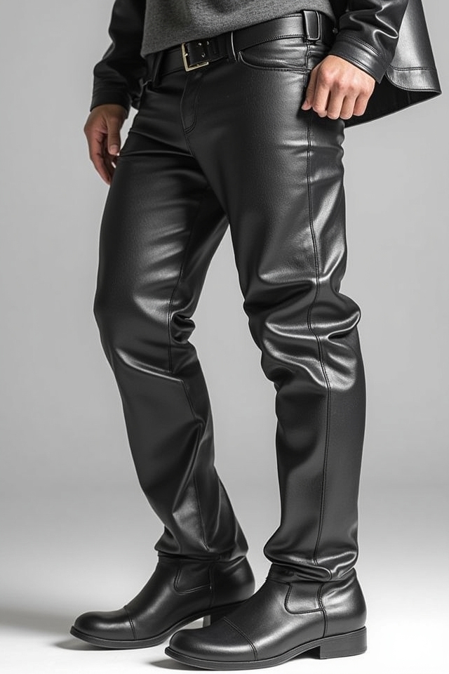 minimalist sleek leather boots