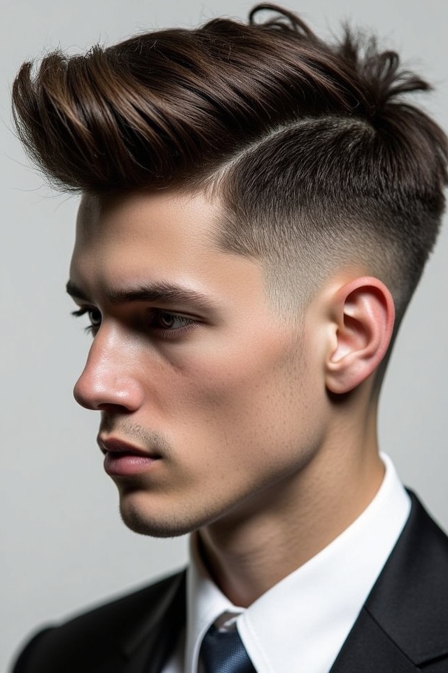 modern short flow fade