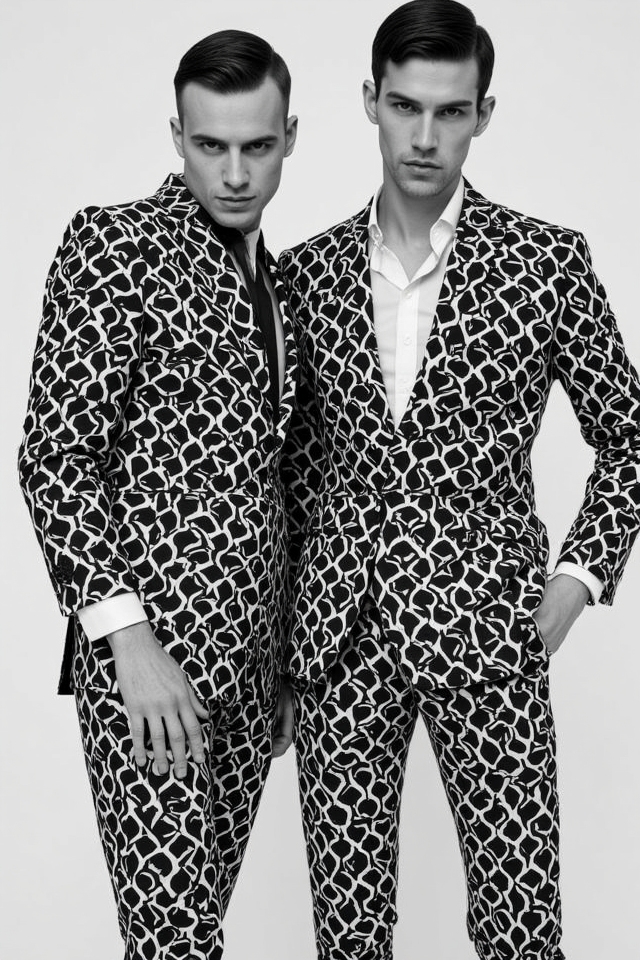 monochrome patterns striking contrast