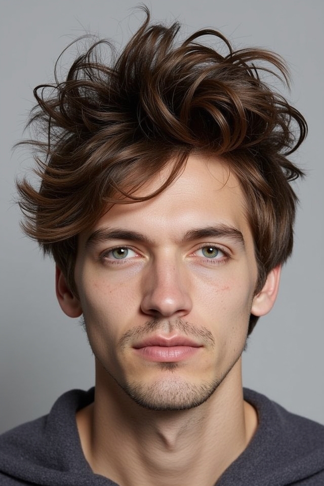 natural tousled fringe flow