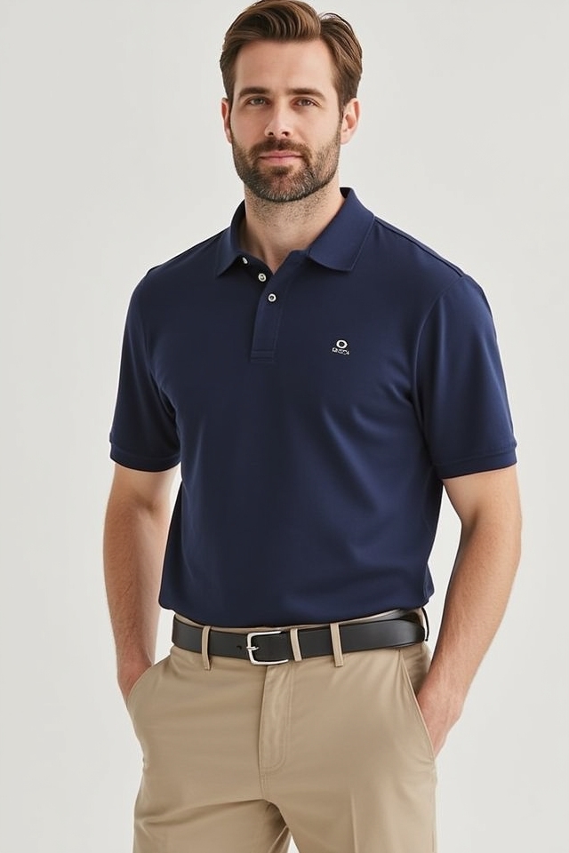 navy polo khaki ensemble