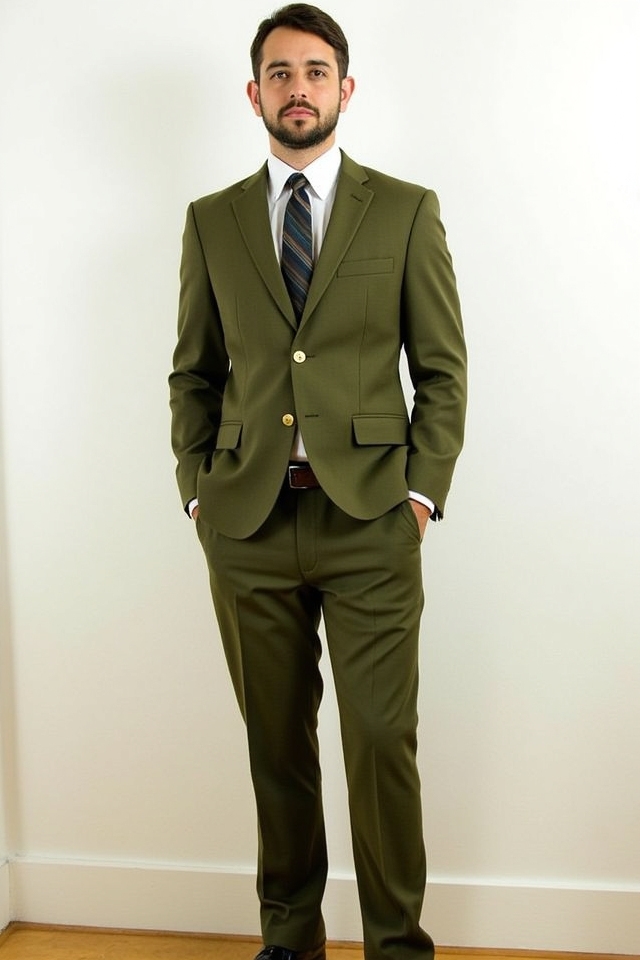 olive green understated cool
