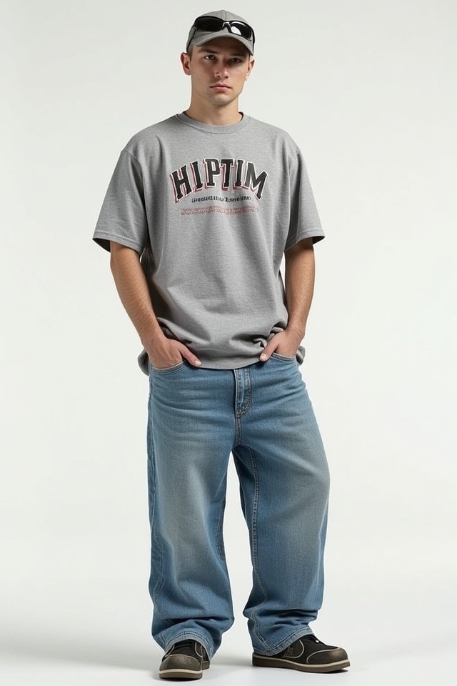 oversized graphic tee combo