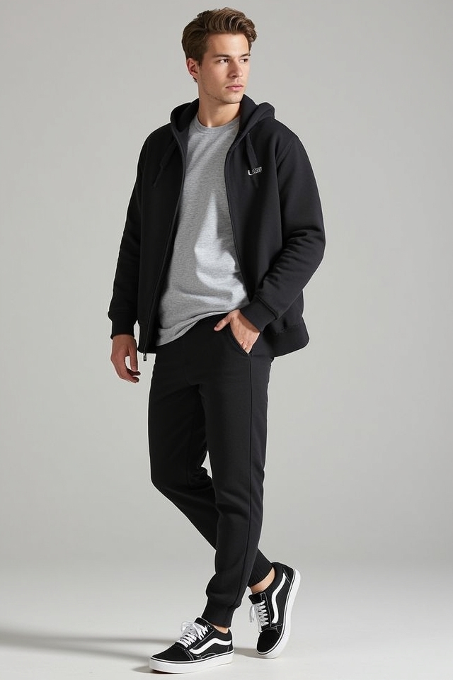 pair vans with joggers
