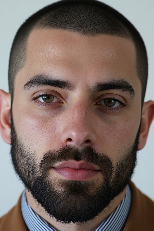patchy disconnected chin beard