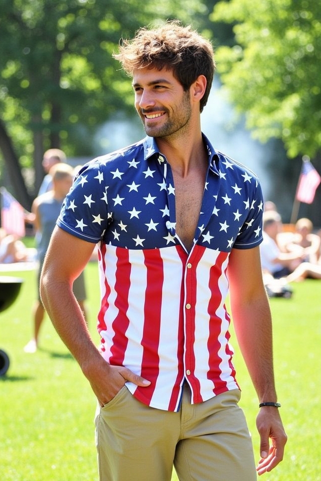 patriotic summer casual style