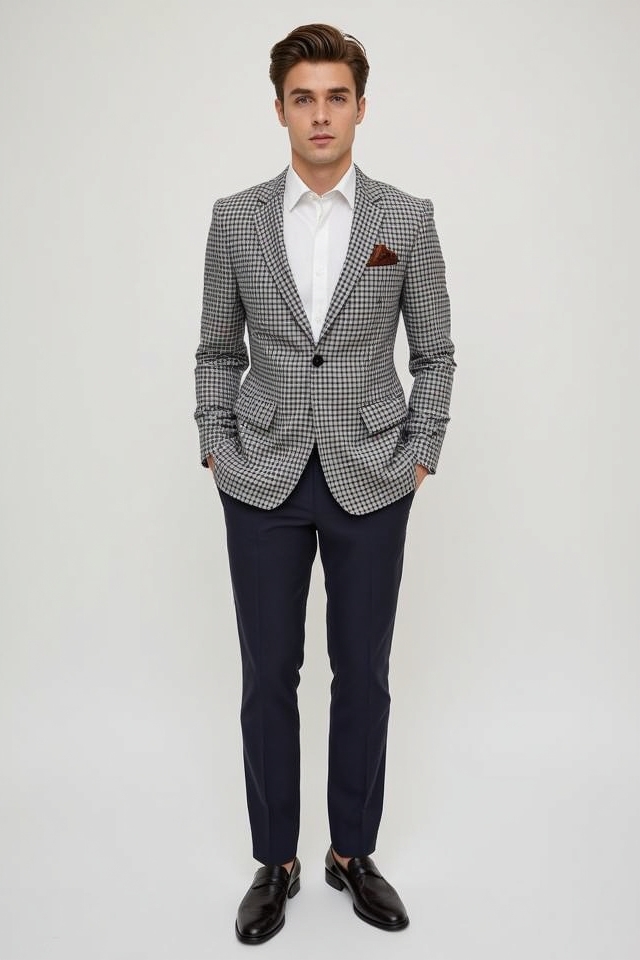 plaid blazer creative edge