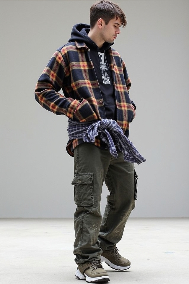 plaid shirt waist style