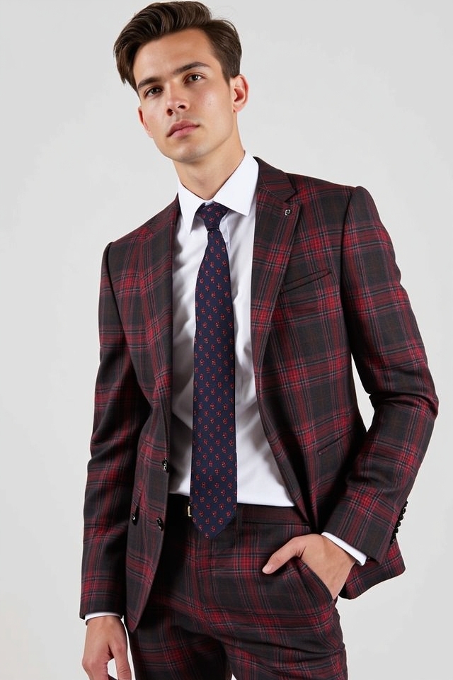 plaid suit modern twist