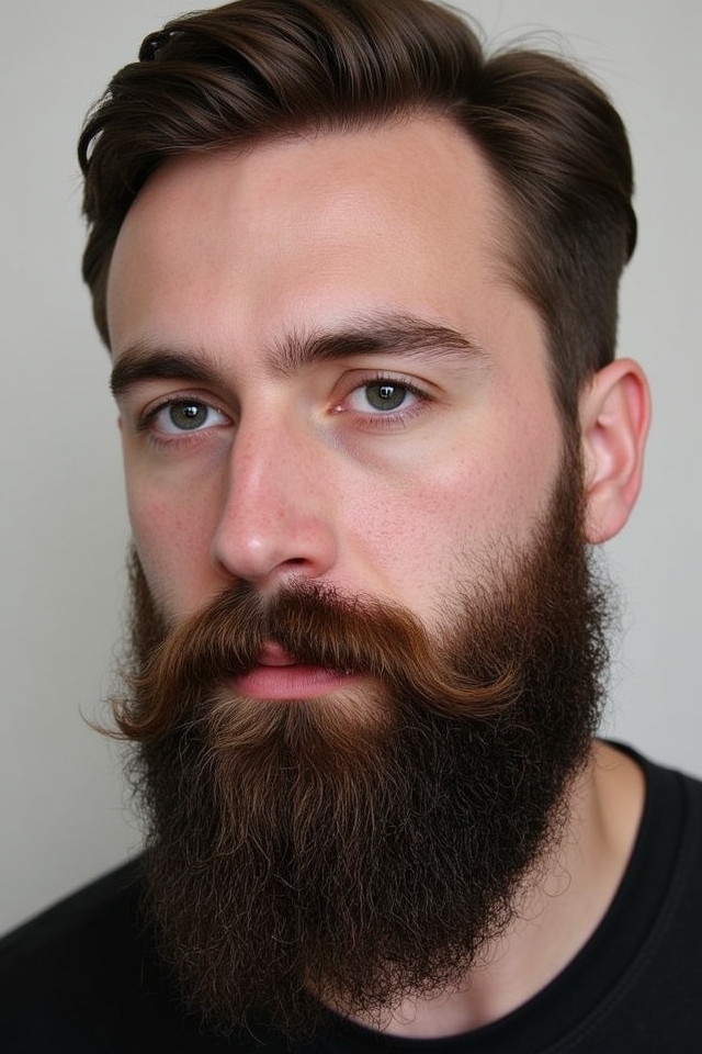 pointed goatee disconnected mustache