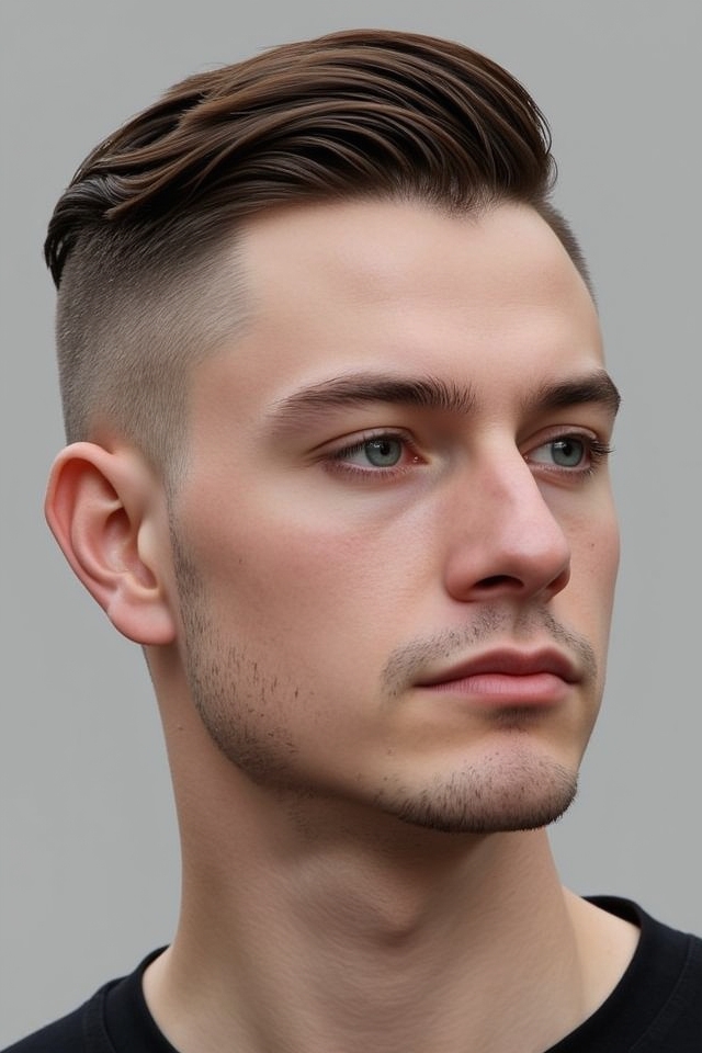 polished combed over style