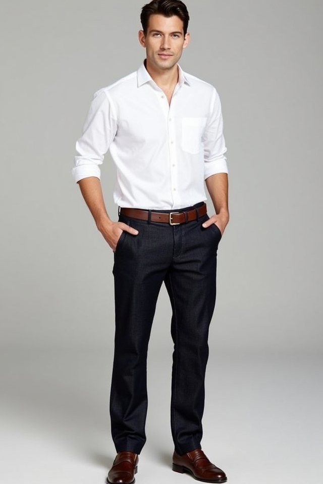 polished oxford shirt style