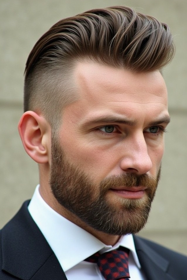 professional polished comb over