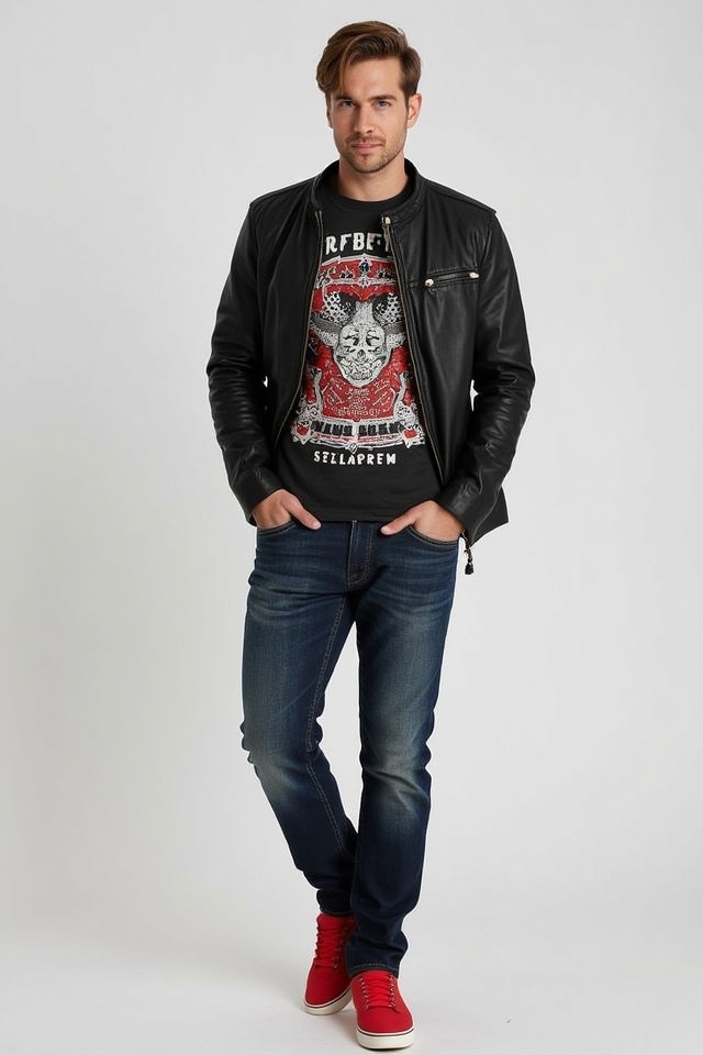 red shoes retro tee