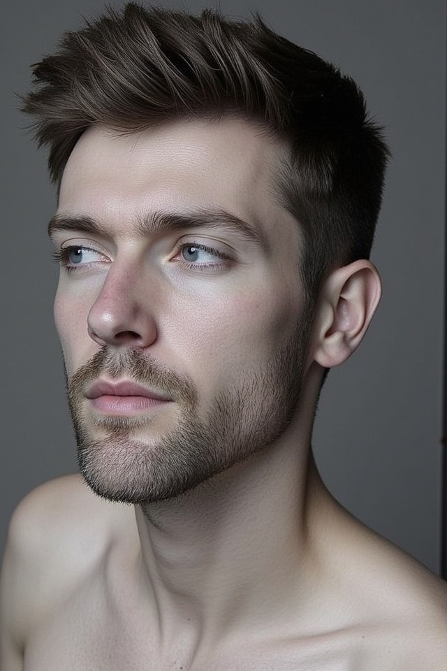 refined subtle jawline beard