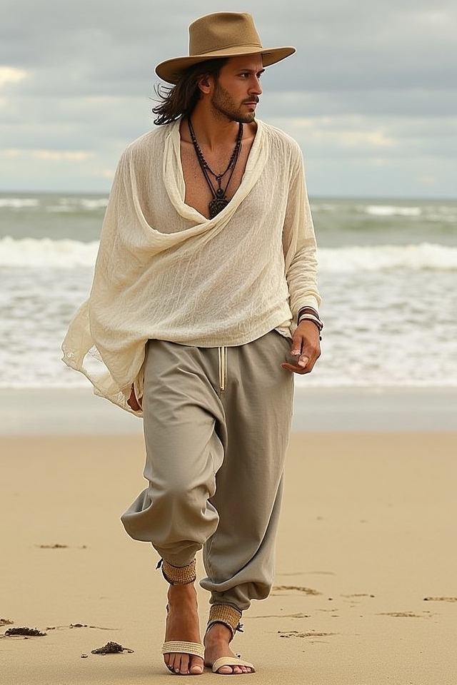 relaxed boho flowy style