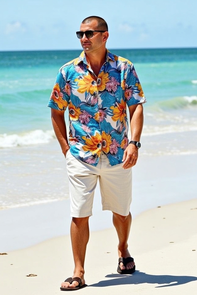 relaxed flowy hawaiian style