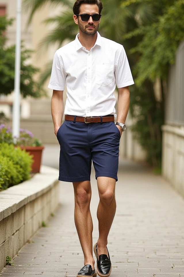 relaxed linen evening outfit