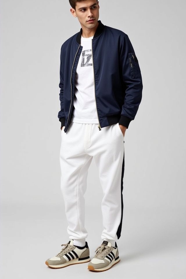 retro sneakers tapered joggers