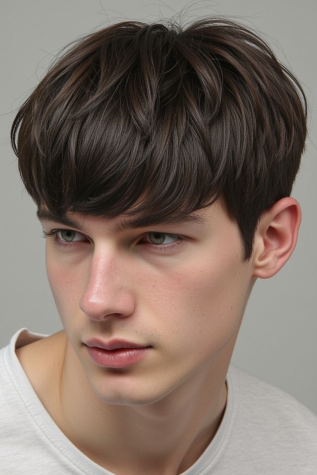 retro straight across full bangs