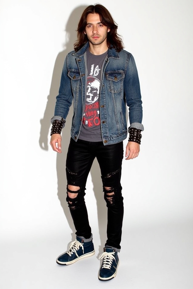 rock music vintage style
