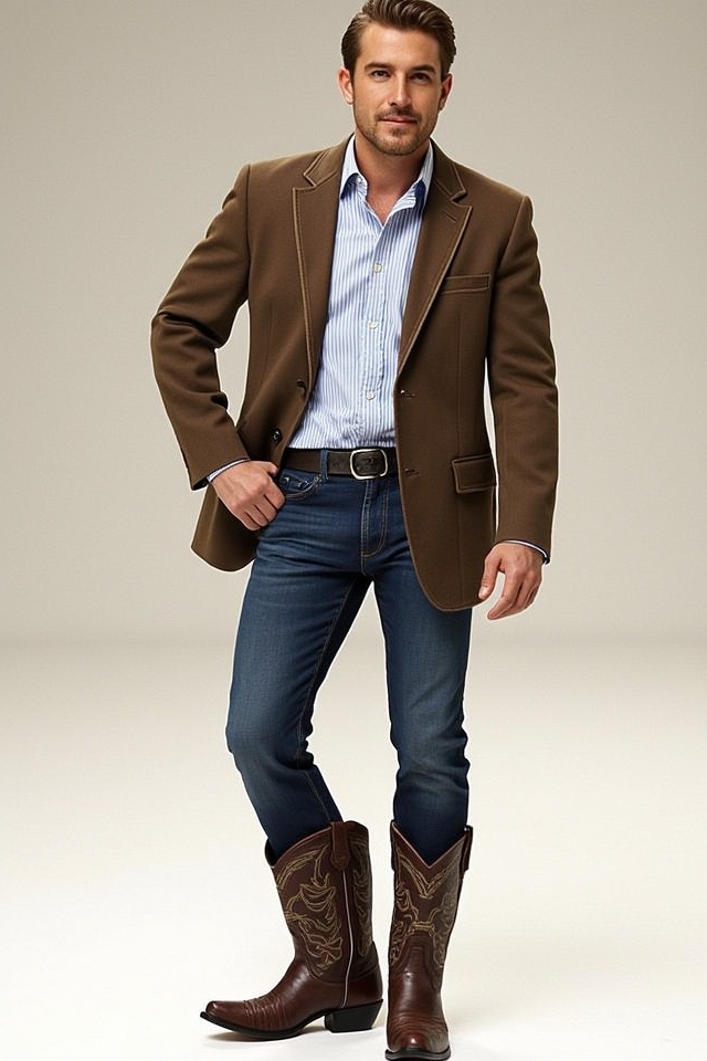 rugged refined western pairing