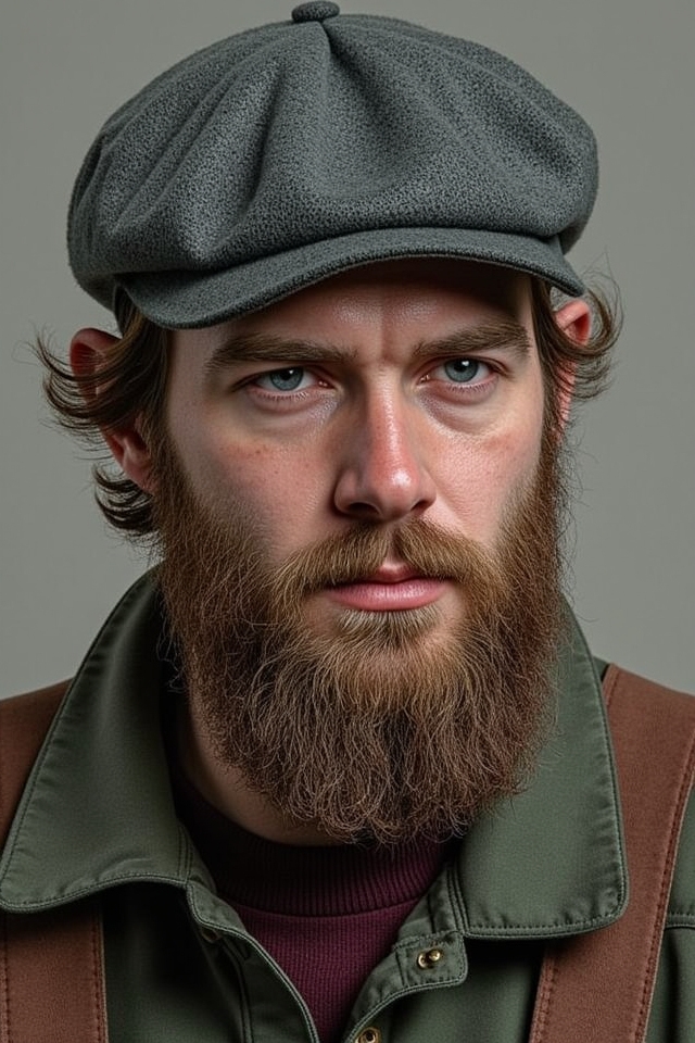rugged thick beard outdoorsy