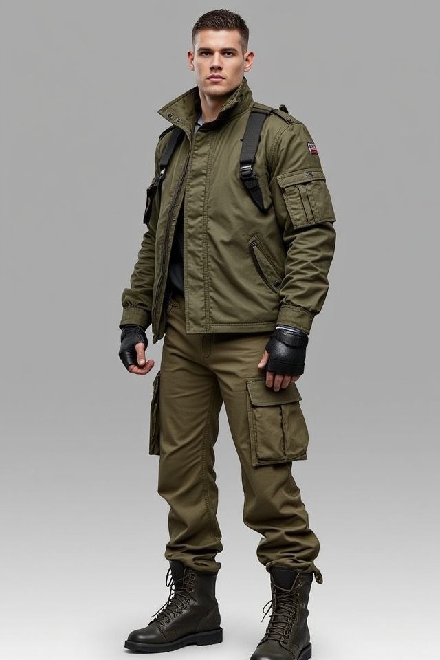rugged tough military style