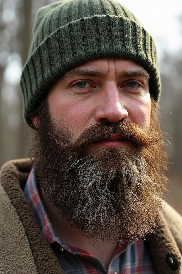 rugged untamed beard vibe