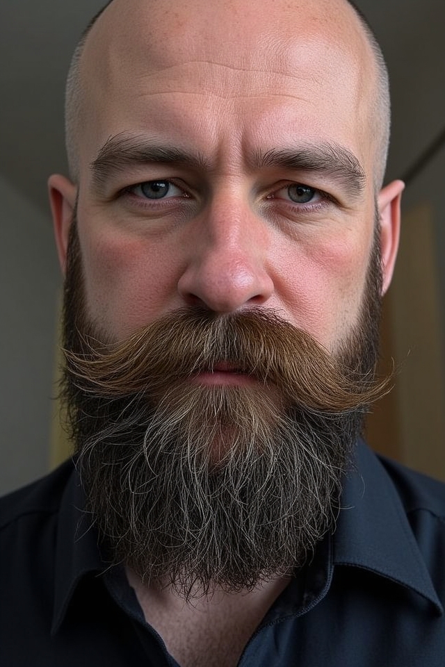 rugged yet refined beard