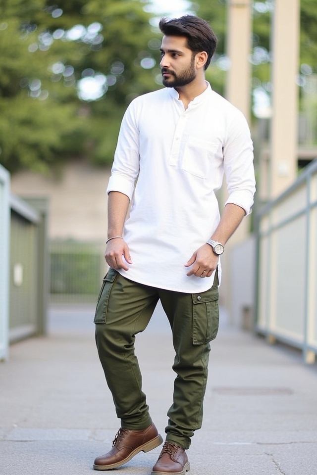 short kurta cargo style