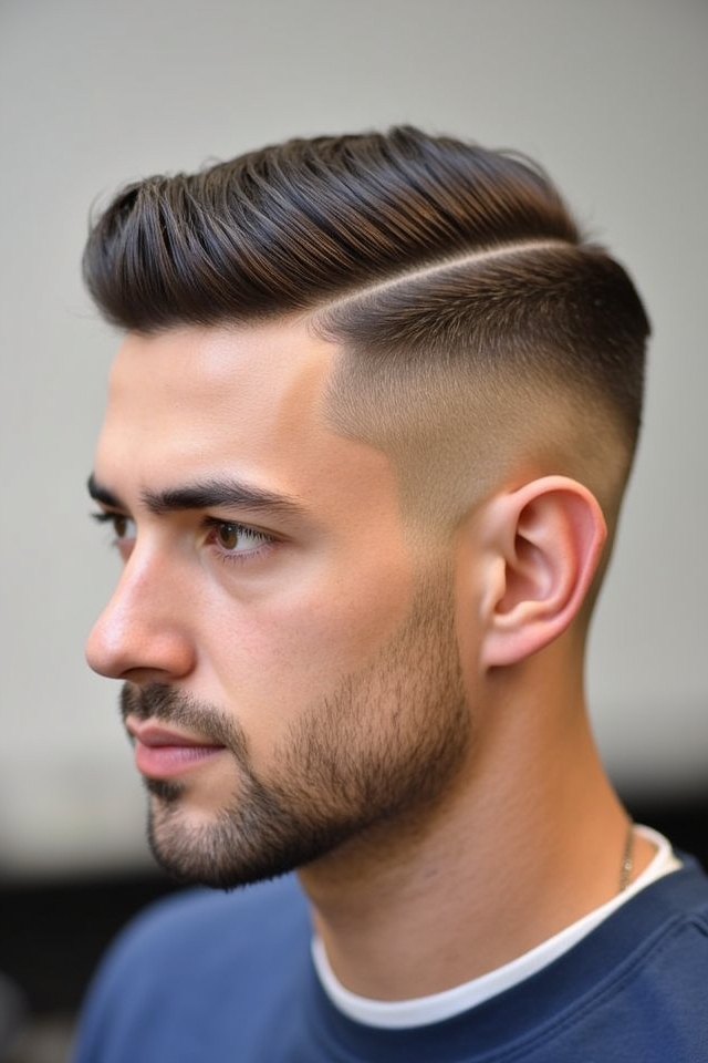 short sides pushed back