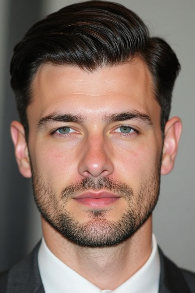 short stubble defined lines