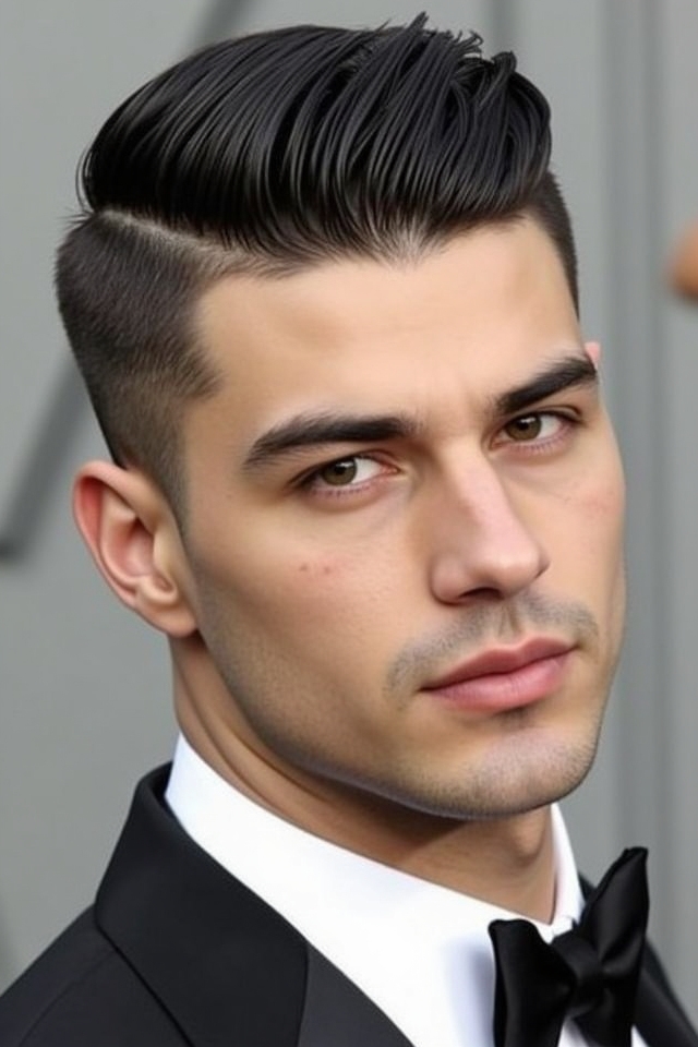 sleek formal side sweep