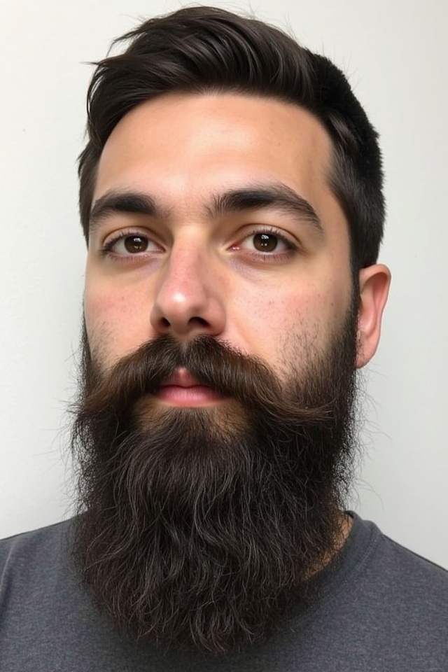 sleek minimalist anchor beard