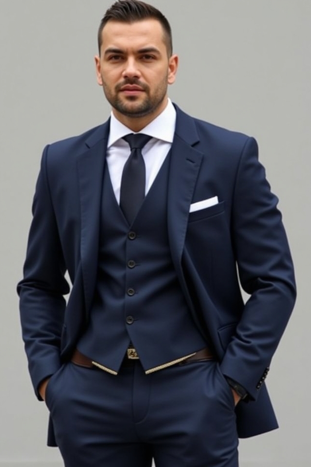 sleek navy sophisticated charm