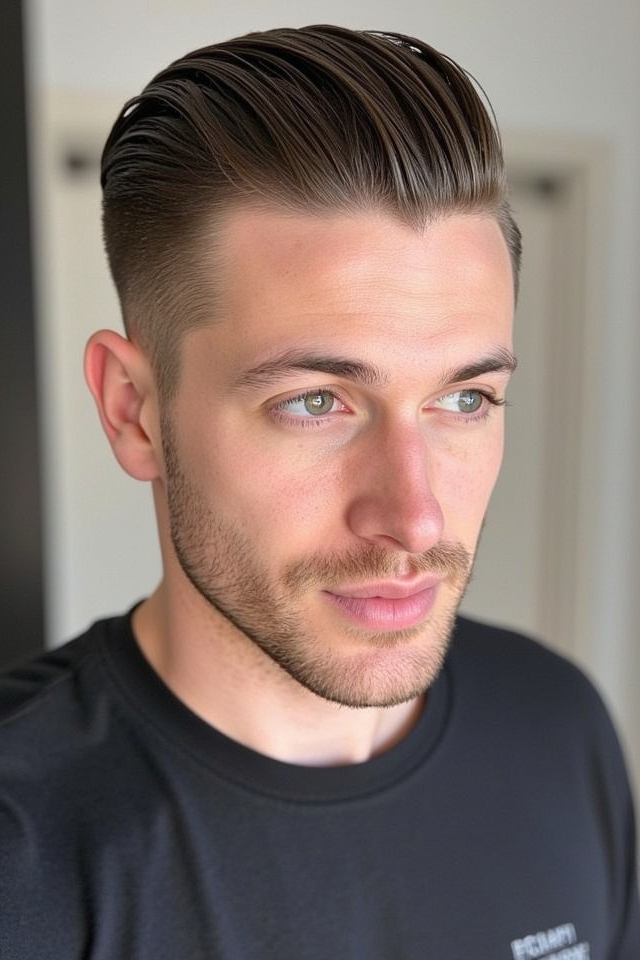 sleek polished back hairstyle