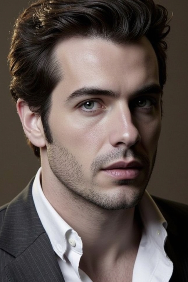 sleek refined hollywood mustache