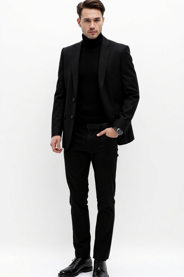 sleek timeless black attire