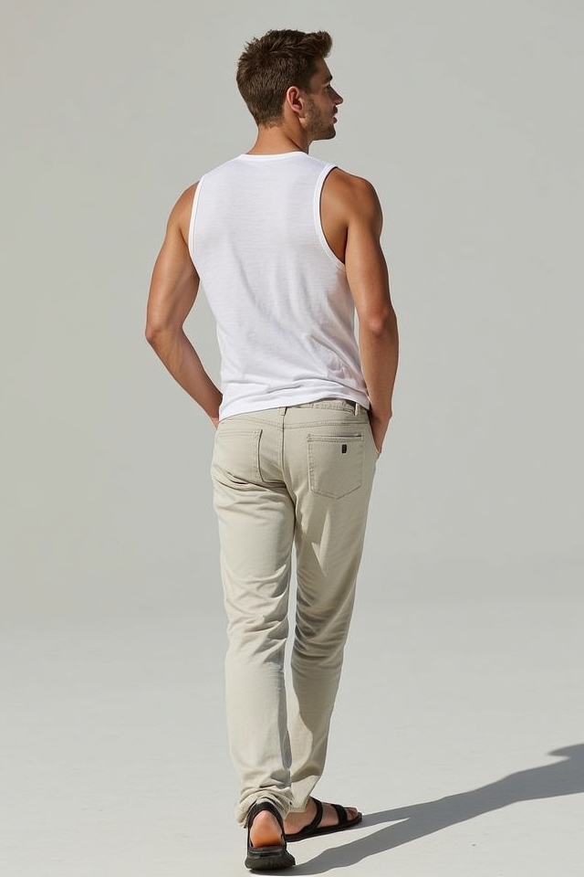 sleeveless tee lightweight pants