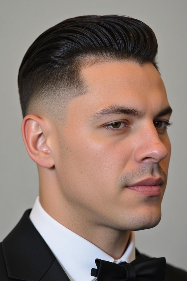 slicked back sophisticated style