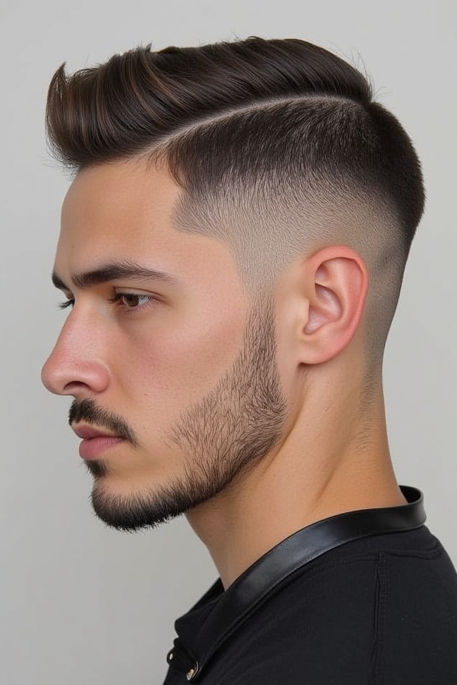 slicked back tapered undercut