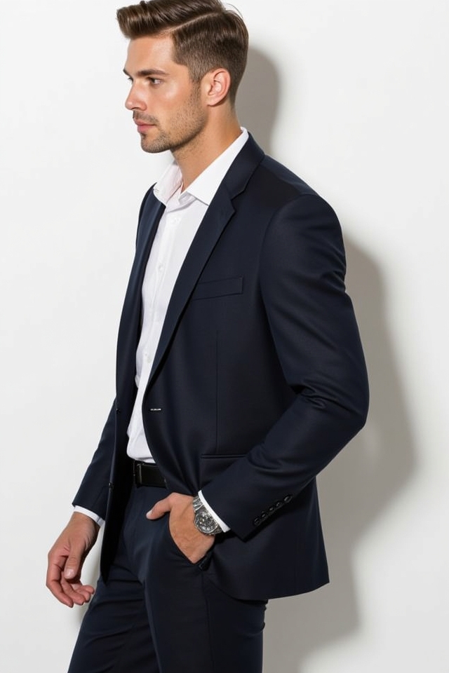 slim fit professional business attire