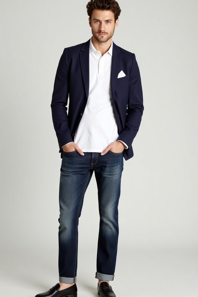 smart casual blazer jorts outfit