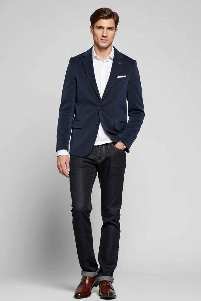 smart casual blazer outfit