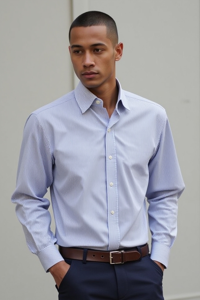 smart casual button down ensemble